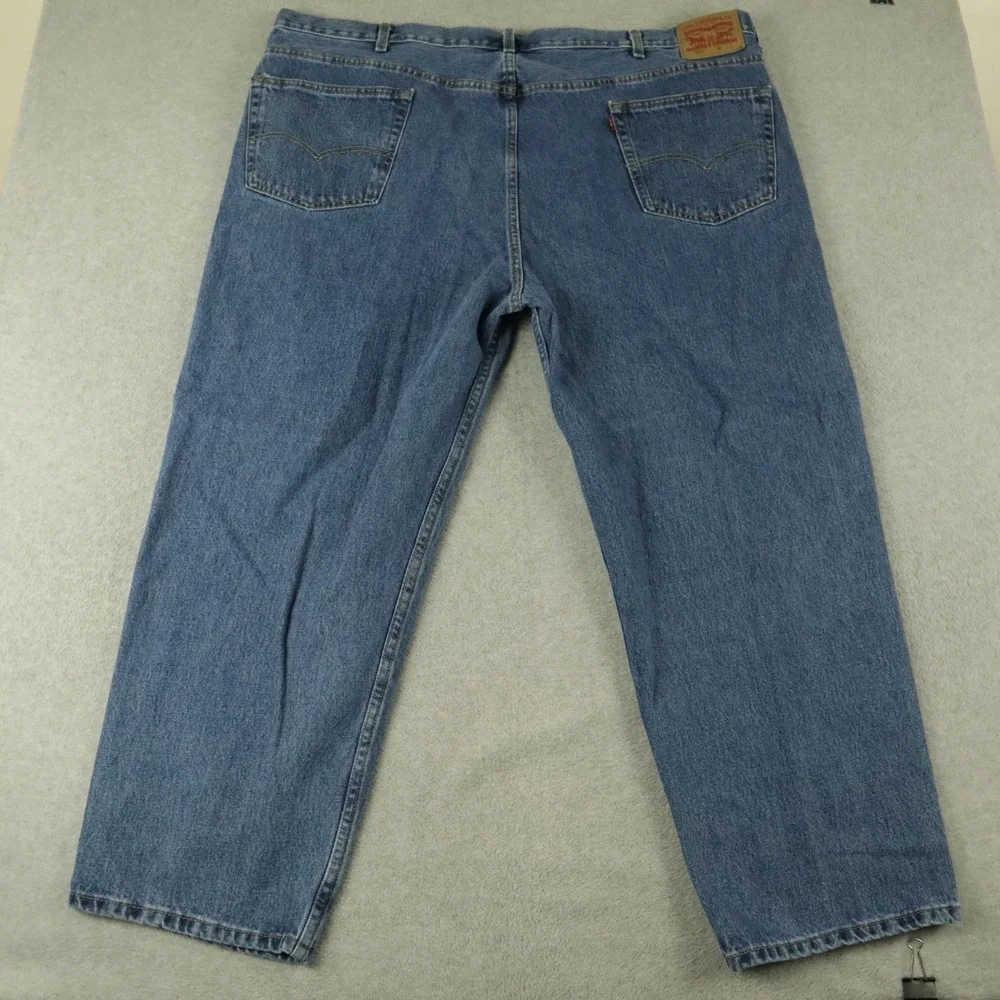 Levi's 550 Jeans Mens 50x29 Relaxed Fit 5-Pocket Cotton Denim‎ Blue